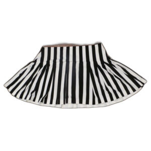 Norma Kamali Black & White Striped Skirt Women's Size M/34